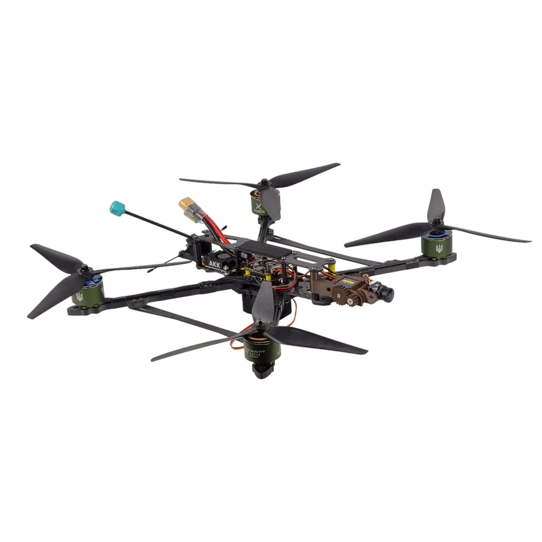 БпЛА мультироторного типу (FPV) NOMAD 10 PLUS'' ROBOTEKHNIKA + (15 км) котушка з оптоволокном + станція управління FPV Дроном з оптоволокном (АнтиРЕБ)